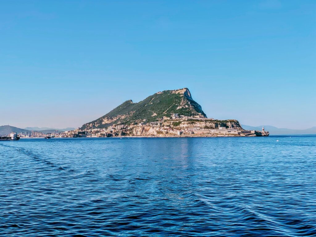 Blick auf die Insel Gibraltar