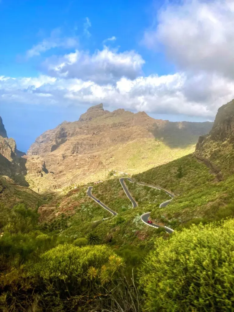 Blick in die Masca-Schlucht auf Teneriffa