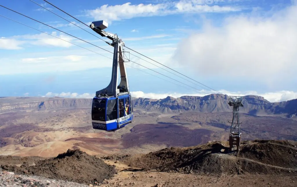Gondel auf den Teide auf Teneriffa 