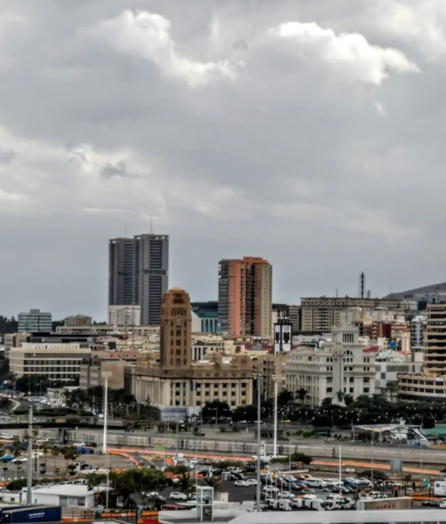 Stadt Santa Cruz auf Teneriffa