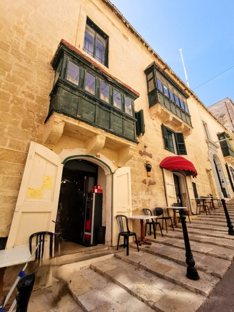 Eingang Casa Rocca Piccola in Valletta