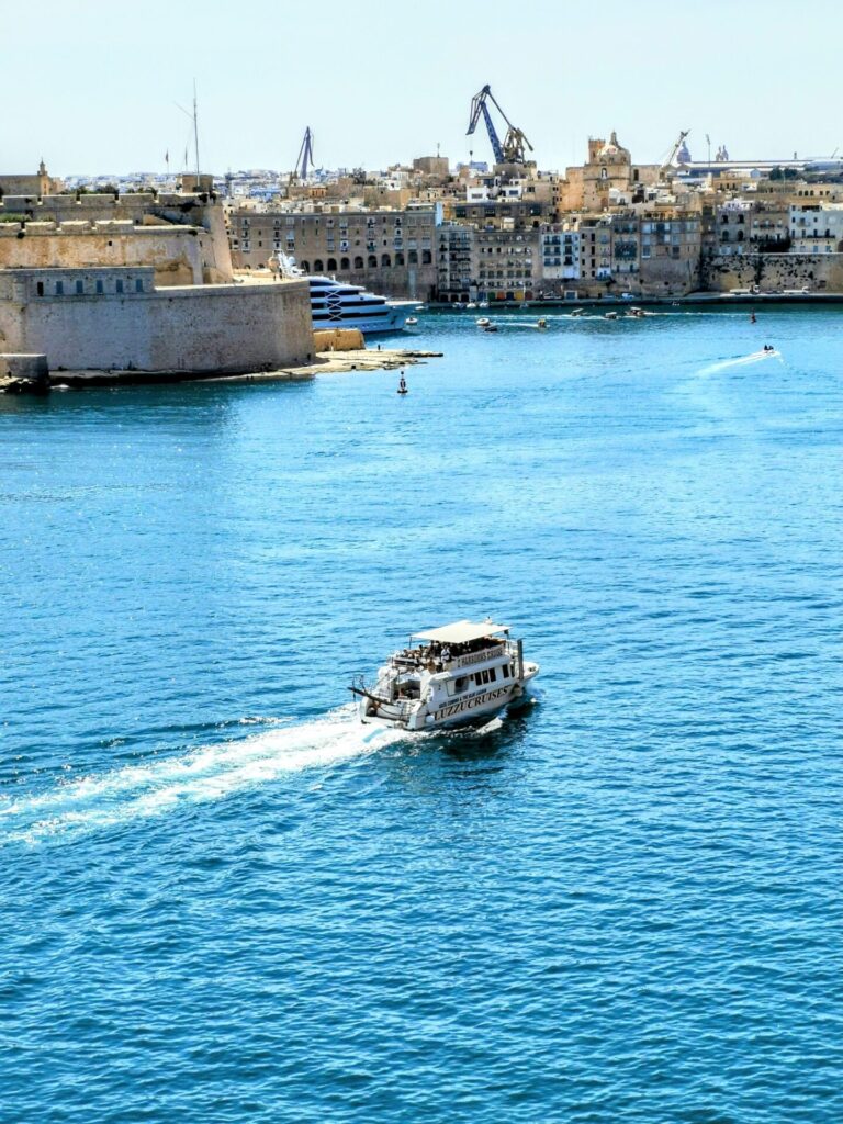 Malta Valletta Meer Hafen Bucht Zentrum Altstadt Flughafen View Meer Taxipreise