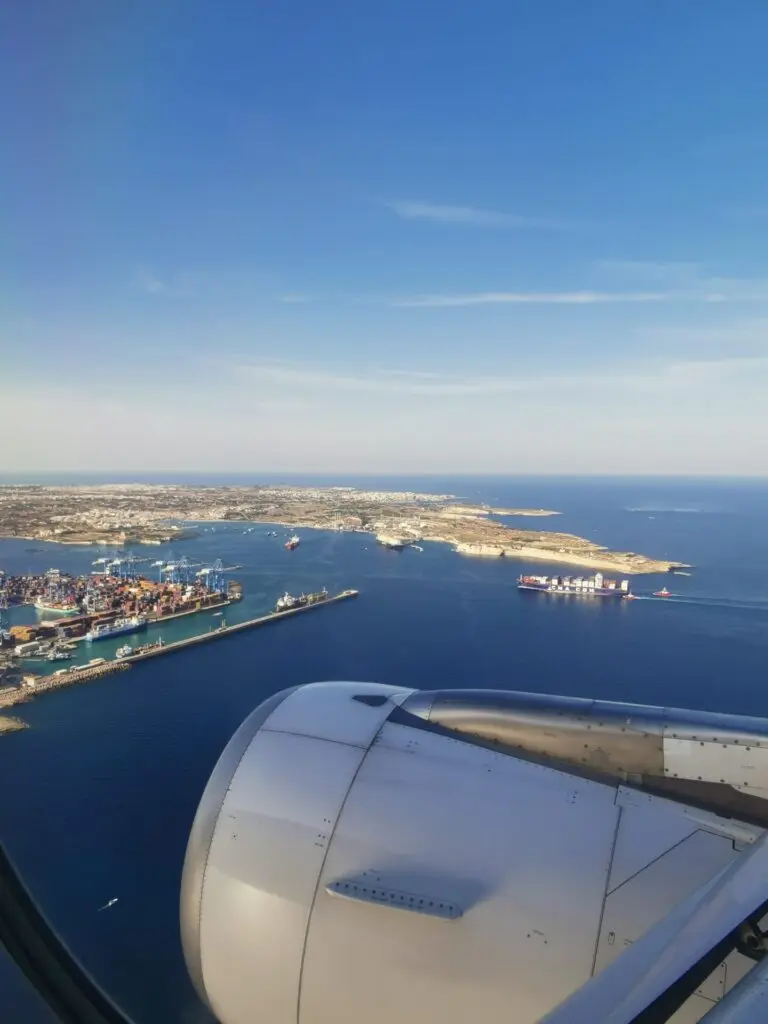 Malta Valletta Meer Hafen Bucht Zentrum Altstadt Flughafen View Meer