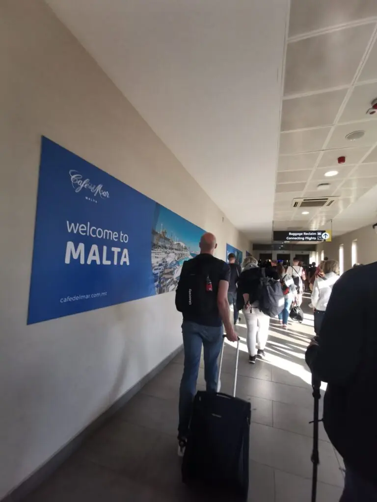 Malta Valletta Meer Hafen Bucht Zentrum Altstadt Flughafen View Meer