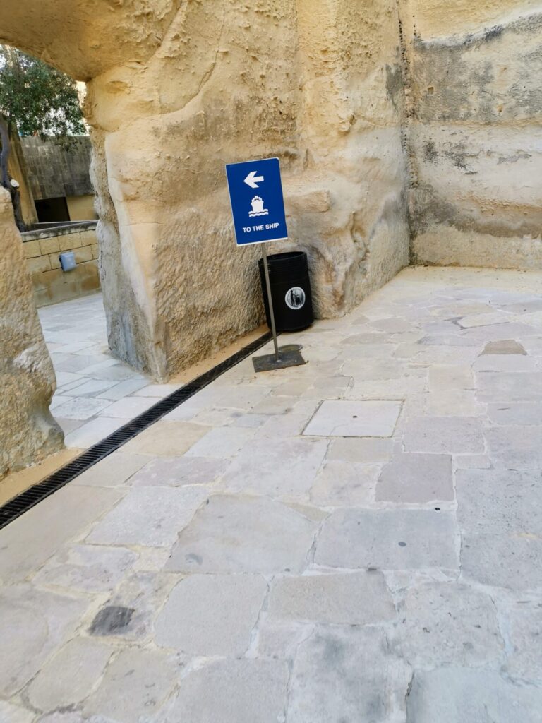 Zugang Hafen Valletta Malte 