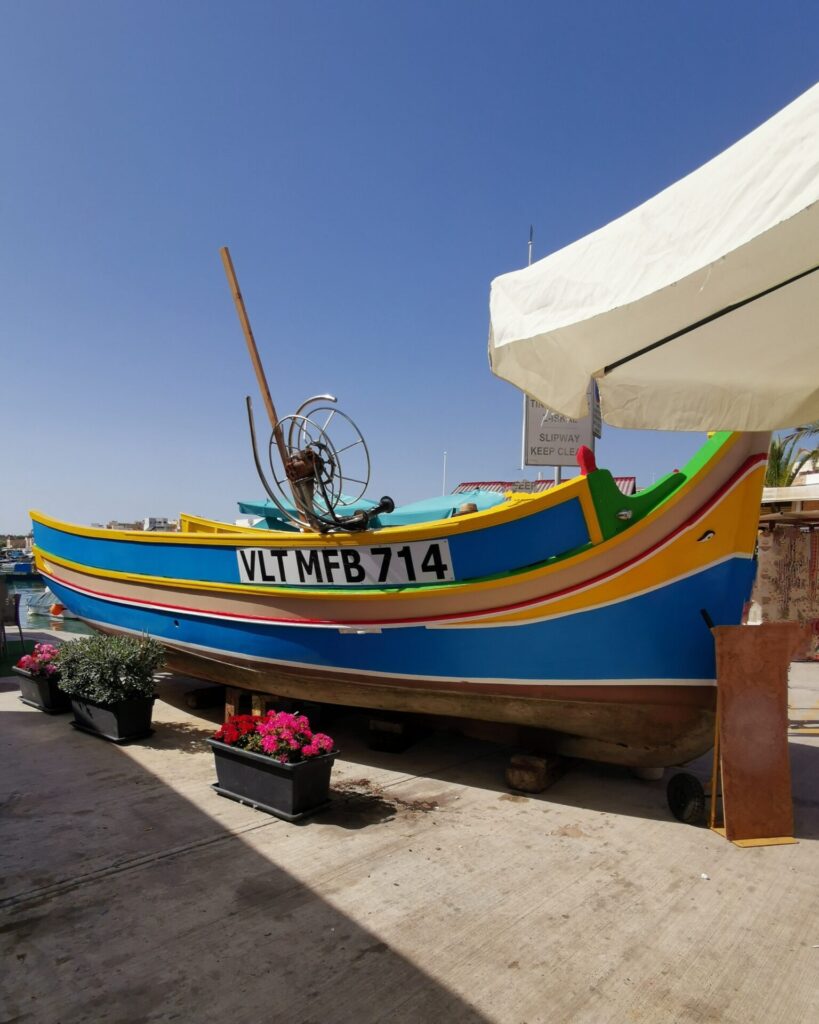 Blaues Boot in Marsaxlokk