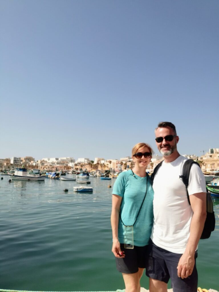 Pärchen am Hafen von Marsaxlokk