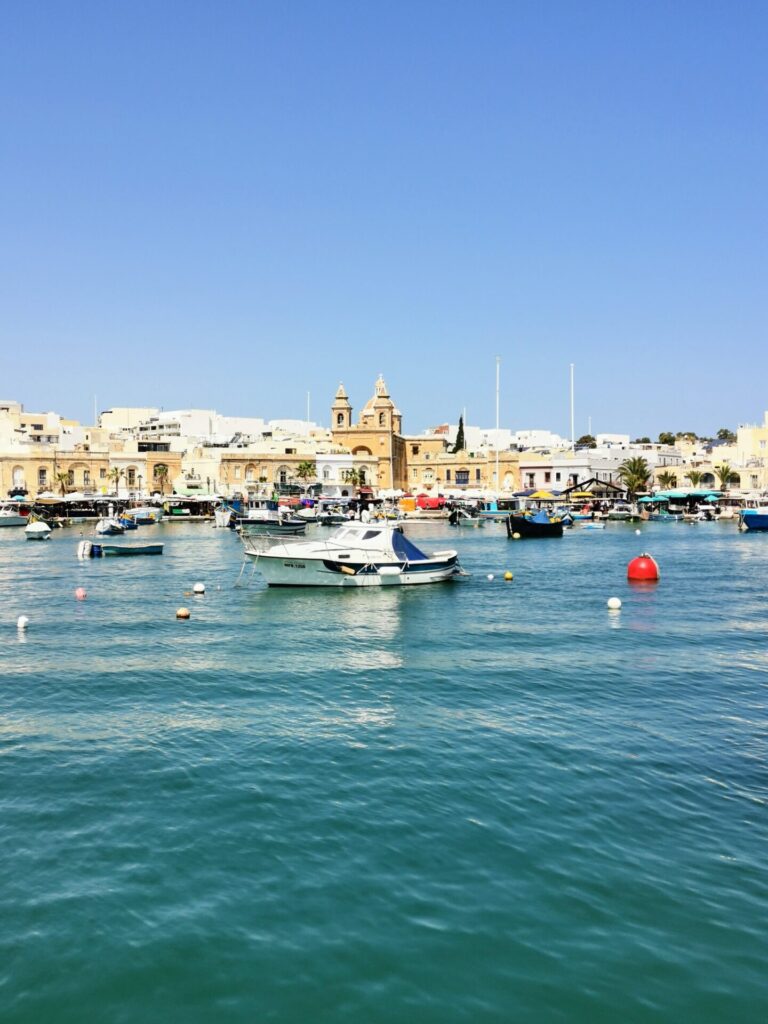 Blick auf das Zentrum von Marsaxlokk