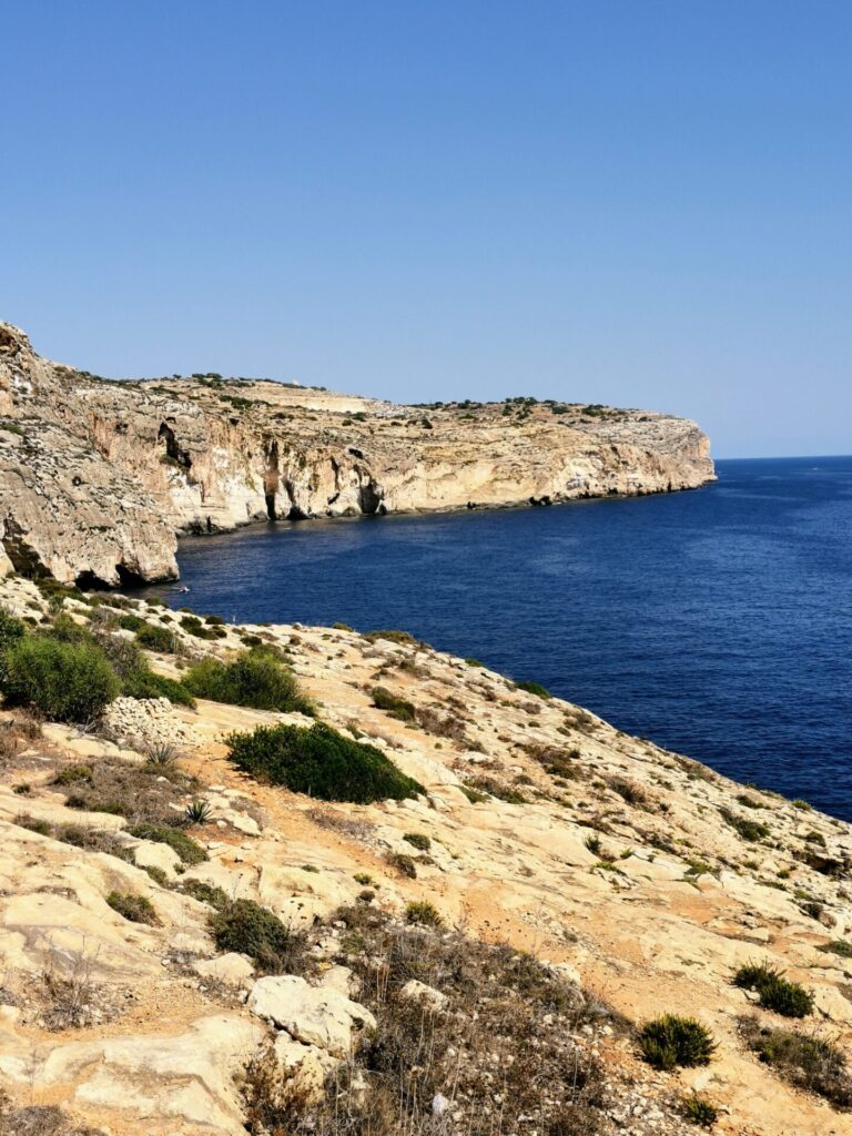 Malta Valletta Meer Hafen Bucht Zentrum Altstadt Gassen Bunt Steil Historisch View Blaue Grotte