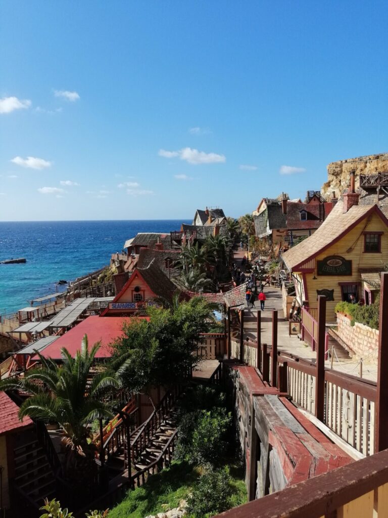 Blick auf Popeye Village