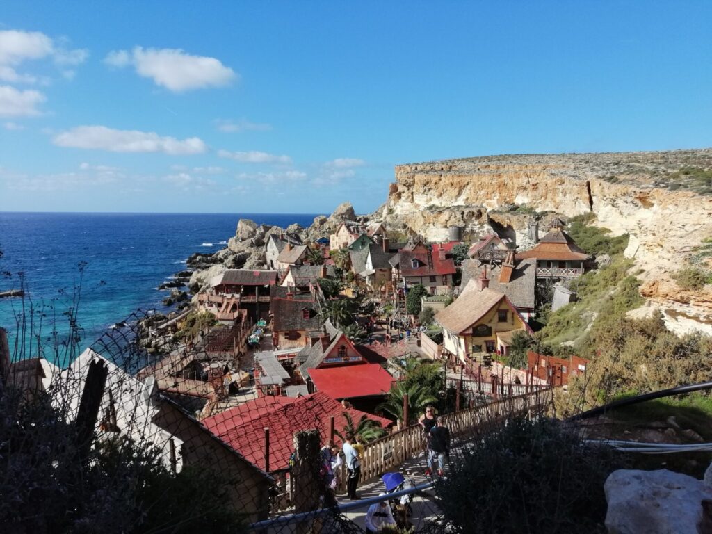 Blick auf Popeye Village