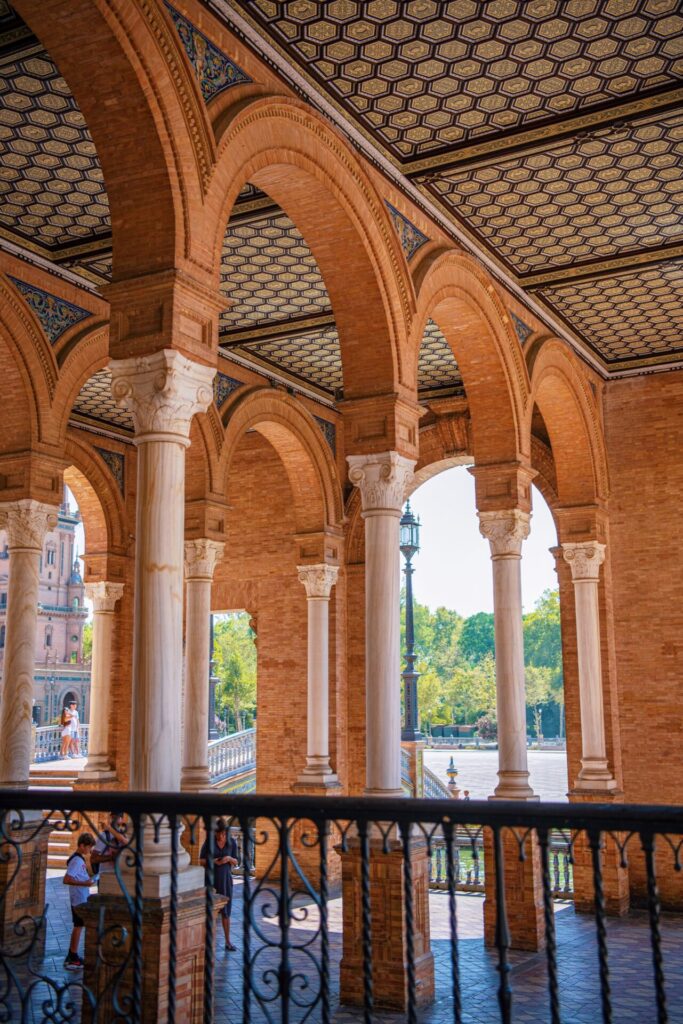 Holz-Bögen in Sevilla