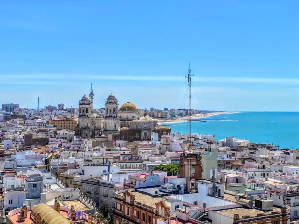 Blick auf die Stadt Cadiz 