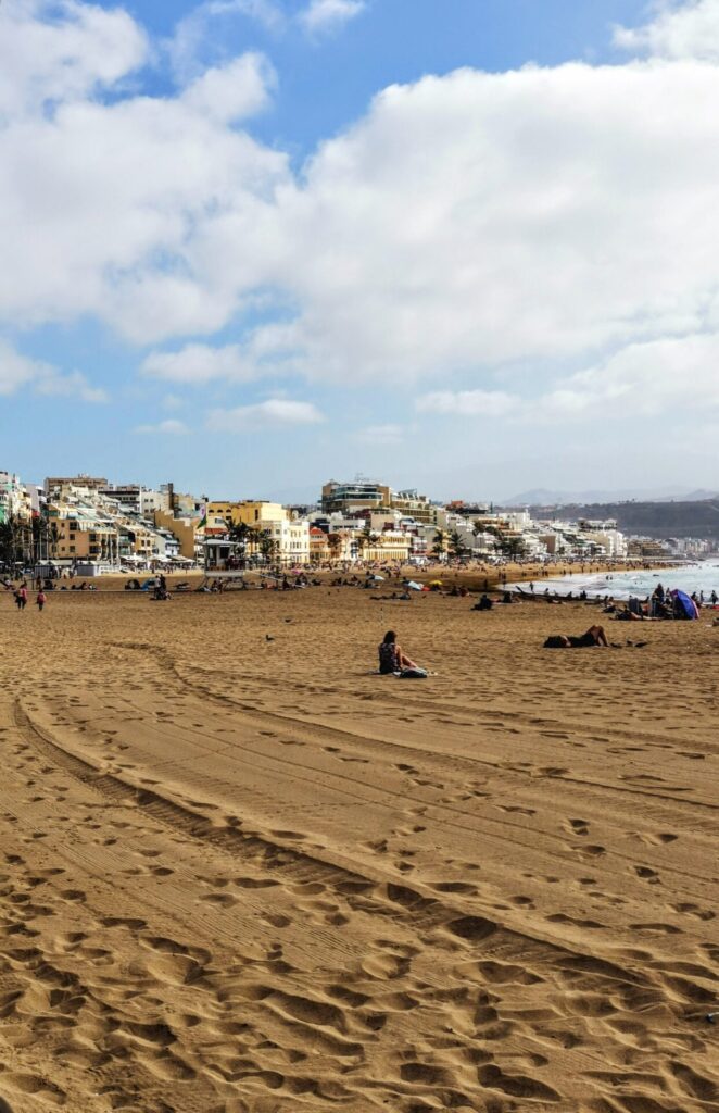 Playa de las Canteras in Gran Canaria Las Palmas Santa Catalina