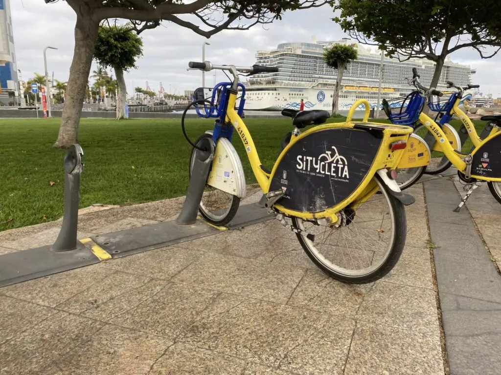 Rent a Bike am Hafen von Gran Canaria Las Palmas 