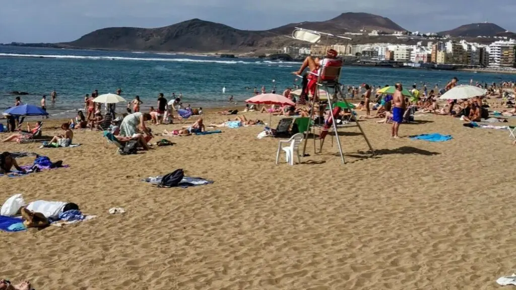 Playa de las Canteras in Gran Canaria Las Palmas