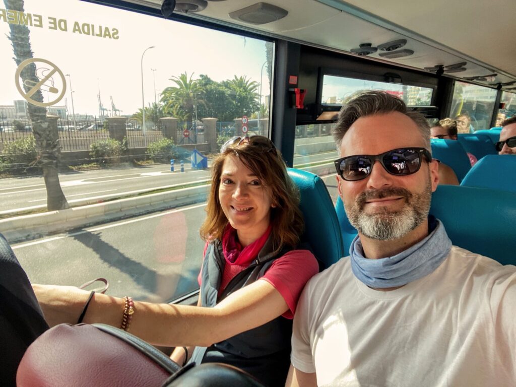 Mittelmeer Spanien Kanaren Gran Canaria Las Palmas Maspalomas Bus Fahrt