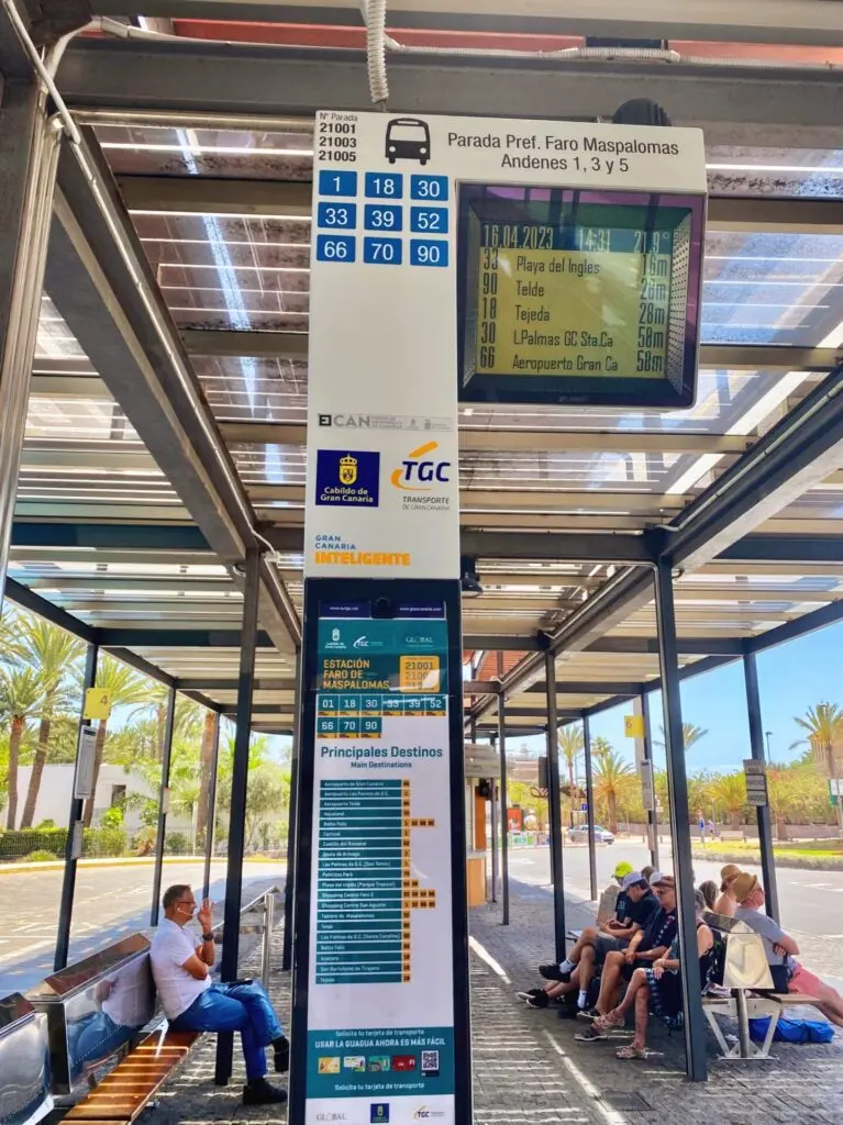 Bushaltestelle Gran Canaria Las Palmas 