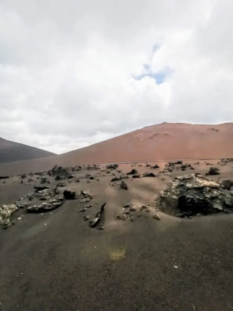 Landschaft im Naturpark Timanfaya in Lanzarote