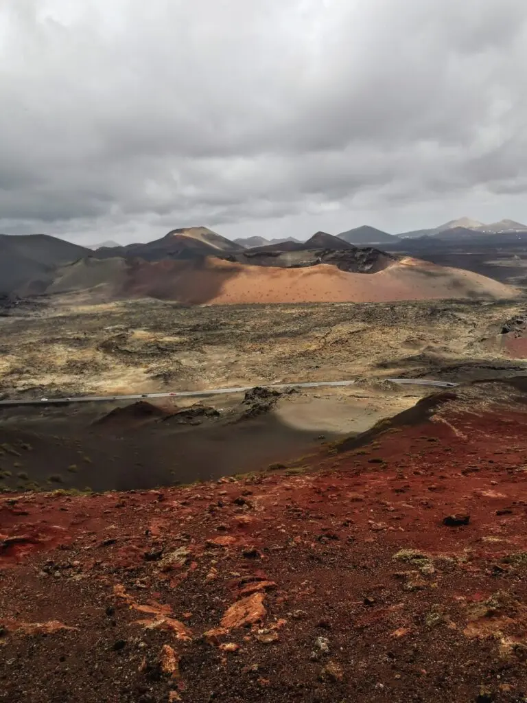 Landschaft im Naturpark Timanfaya in Lanzarote