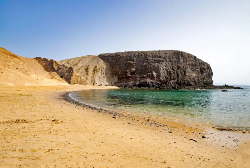 Playa del Papagayo in Lanzarote 