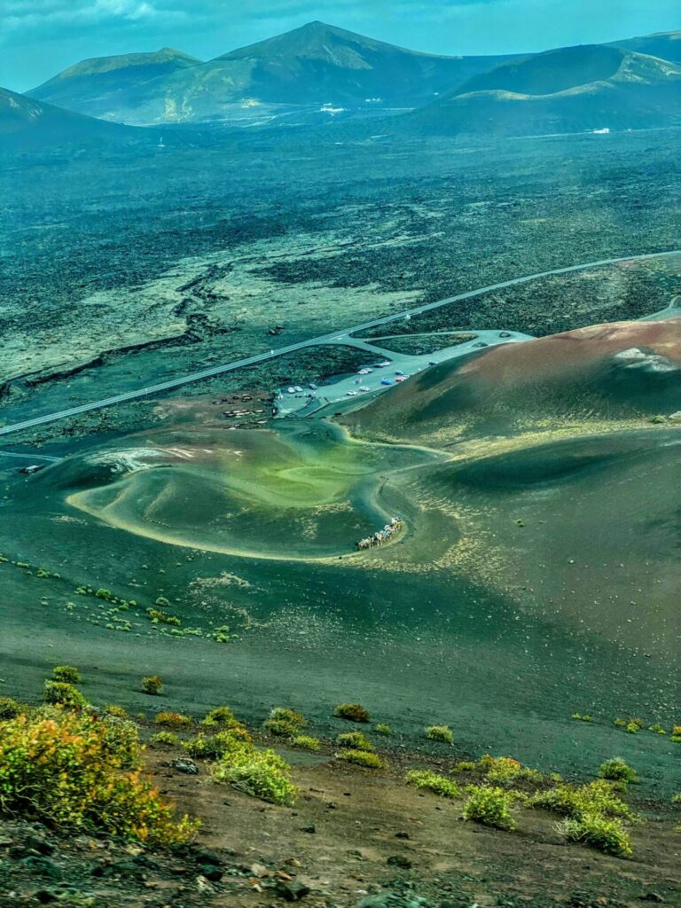 Landschaft im Naturpark Timanfaya in Lanzarote