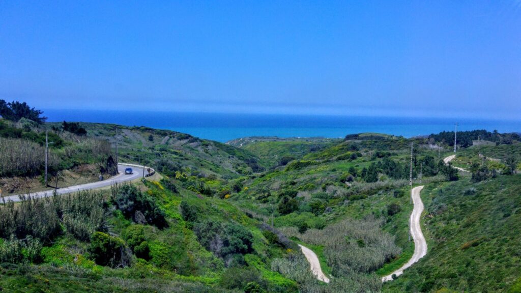 Grüne Landschaft am Cabo da Roca