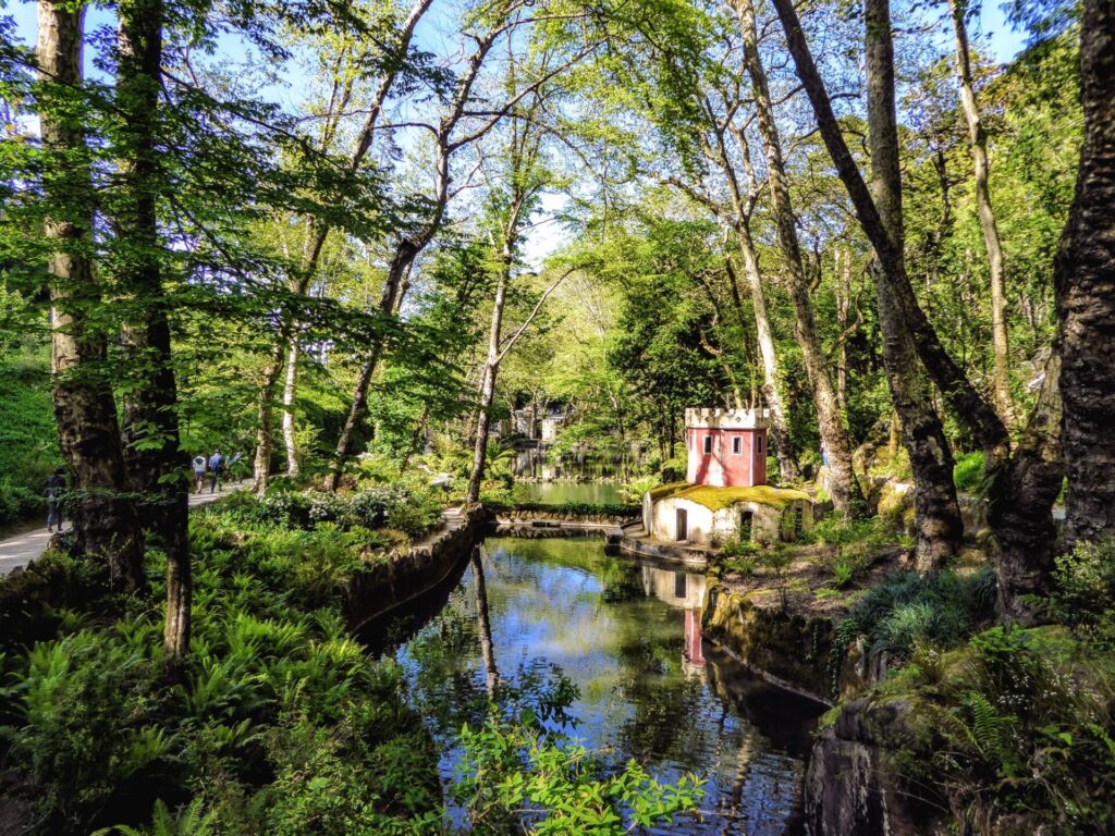 Gardens of Parque da Pena in Sintra Portugal
