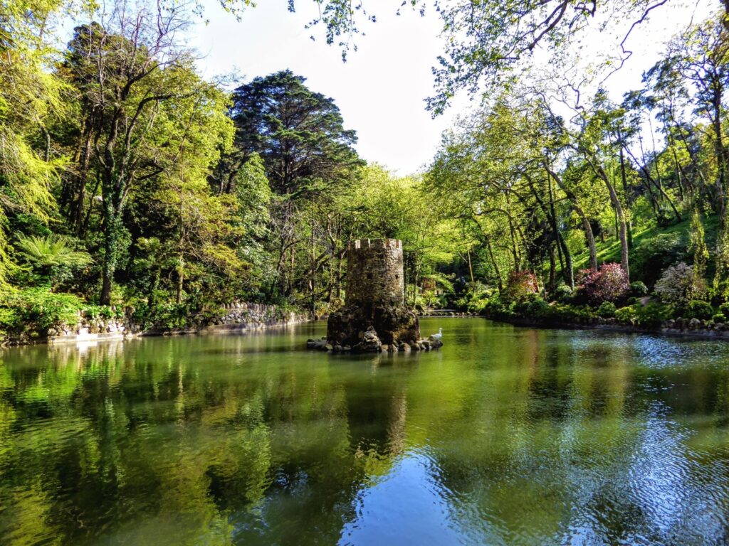 Gardens of Parque da Pena in Sintra Portugal