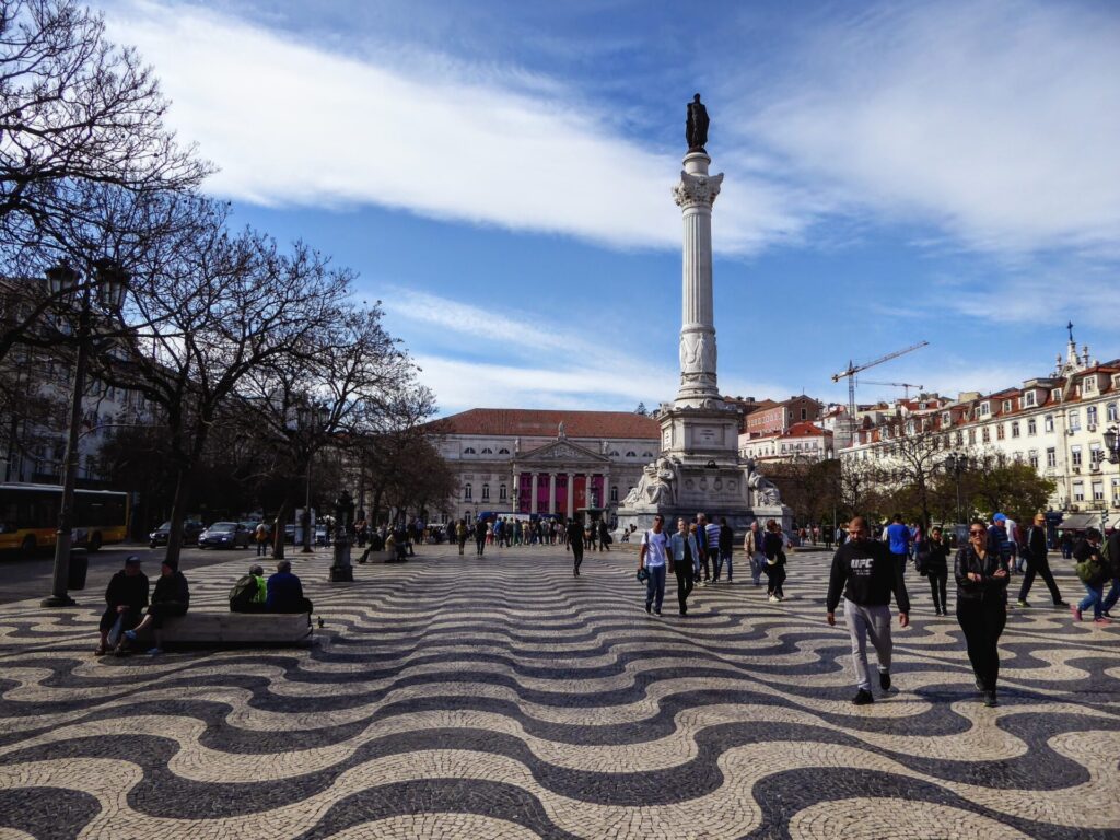 Praça Dom Pedro IV in Lissabon