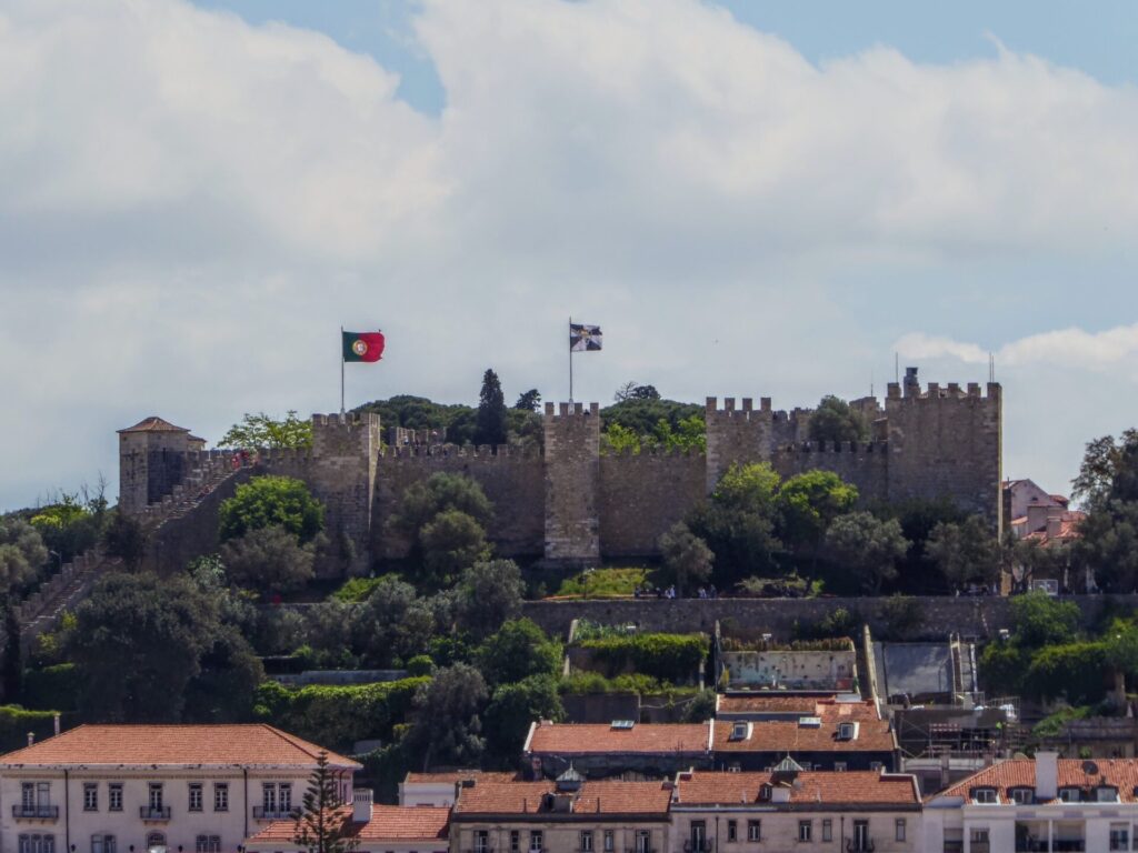 Castelo de São Jorge Miradouro in Lissabon