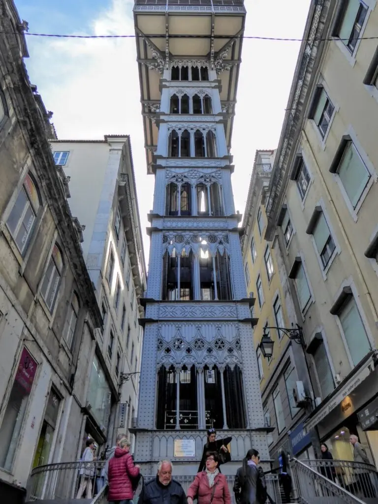 Elevador de Santa Justa in Lissabon