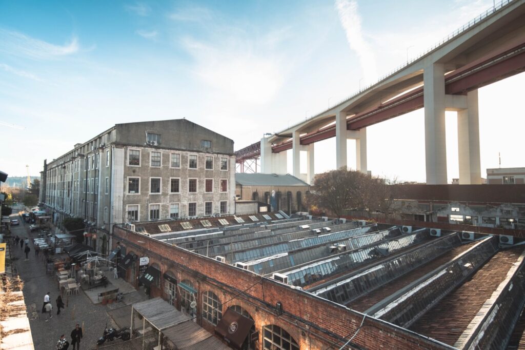 Lagerhallen auf dem Gelände der LX Factory