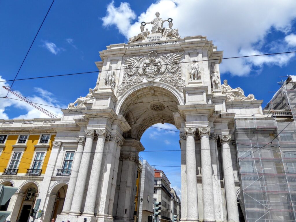 Triumpfbogen Arco da Rua Augusta in Lissabon