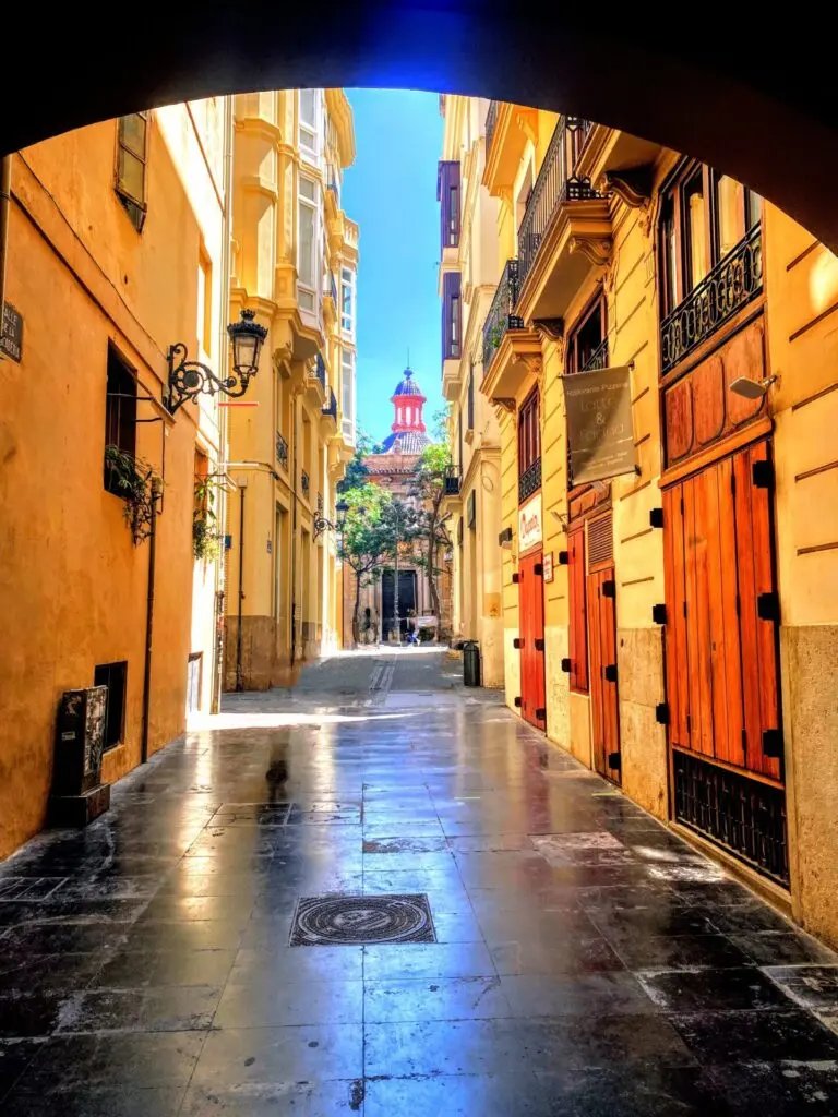 Mittelmeer Valencia Stadt Zentrum Stadtviertel Russafa