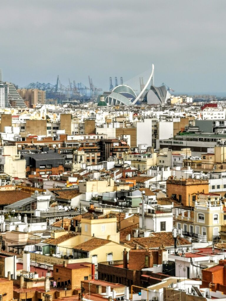 Mittelmeer Spanien Valencia Stadt Zenturm