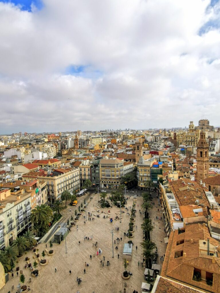 Mittelmeer Spanien Valencia Kathedrale Trum Aussicht Stadt