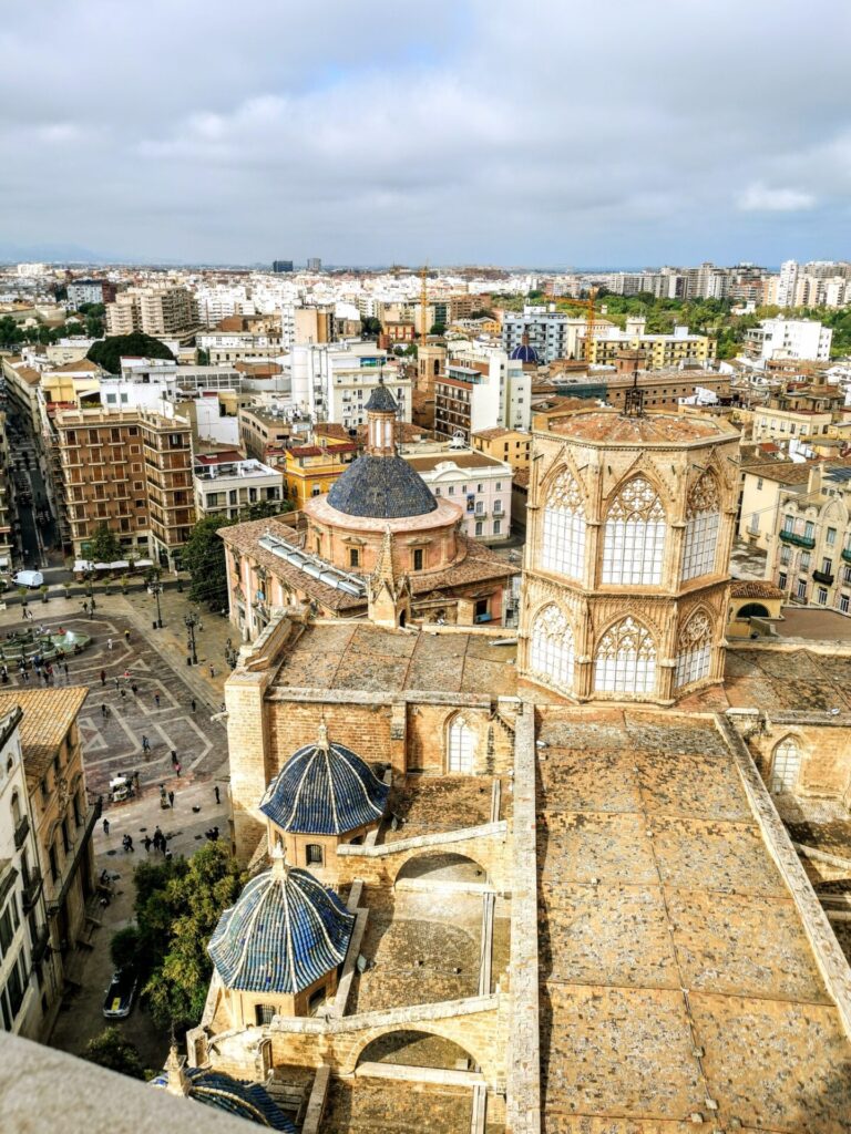 Mittelmeer Spanien Valencia Kathedrale Trum Aussicht Stadt