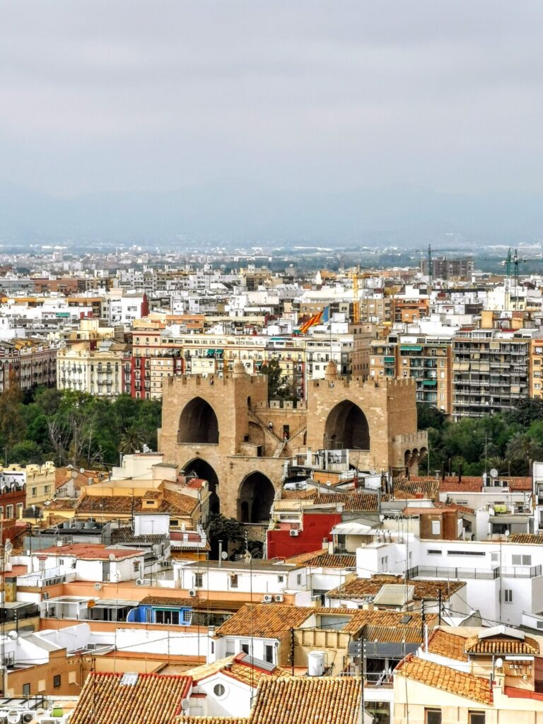Mittelmeer Spanien Valencia Kathedrale Trum Aussicht Stadt
