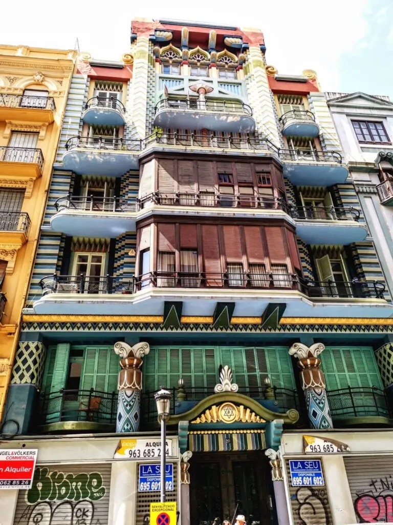 Mittelmeer Valencia Stadt Zentrum Haus Bunt Juden Haus Casa Juda