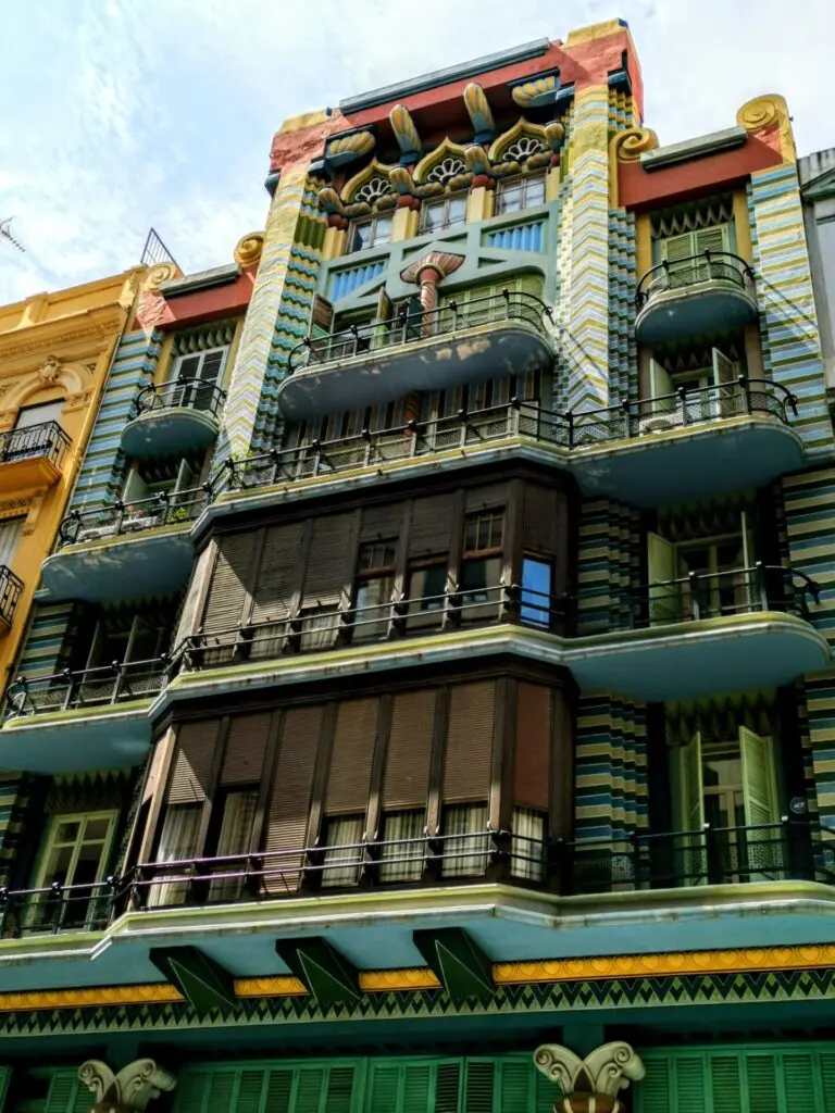 Mittelmeer Valencia Stadt Zentrum Haus Bunt Juden Haus Casa Juda