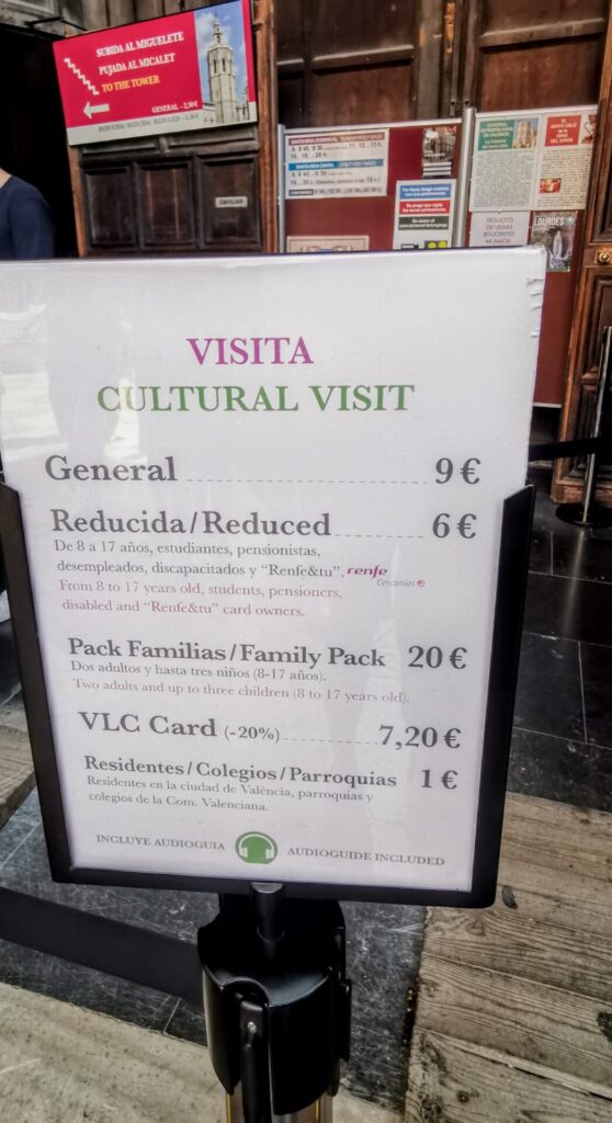 Mittelmeer Spanien Valencia Kathedrale Innen