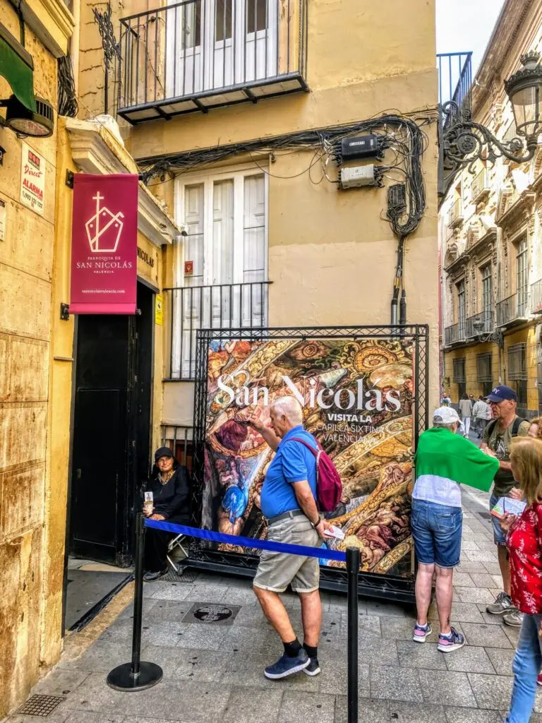 Mittelmeer Valencia Stadt Zentrum Kirche St. Nikolaus und Petrus