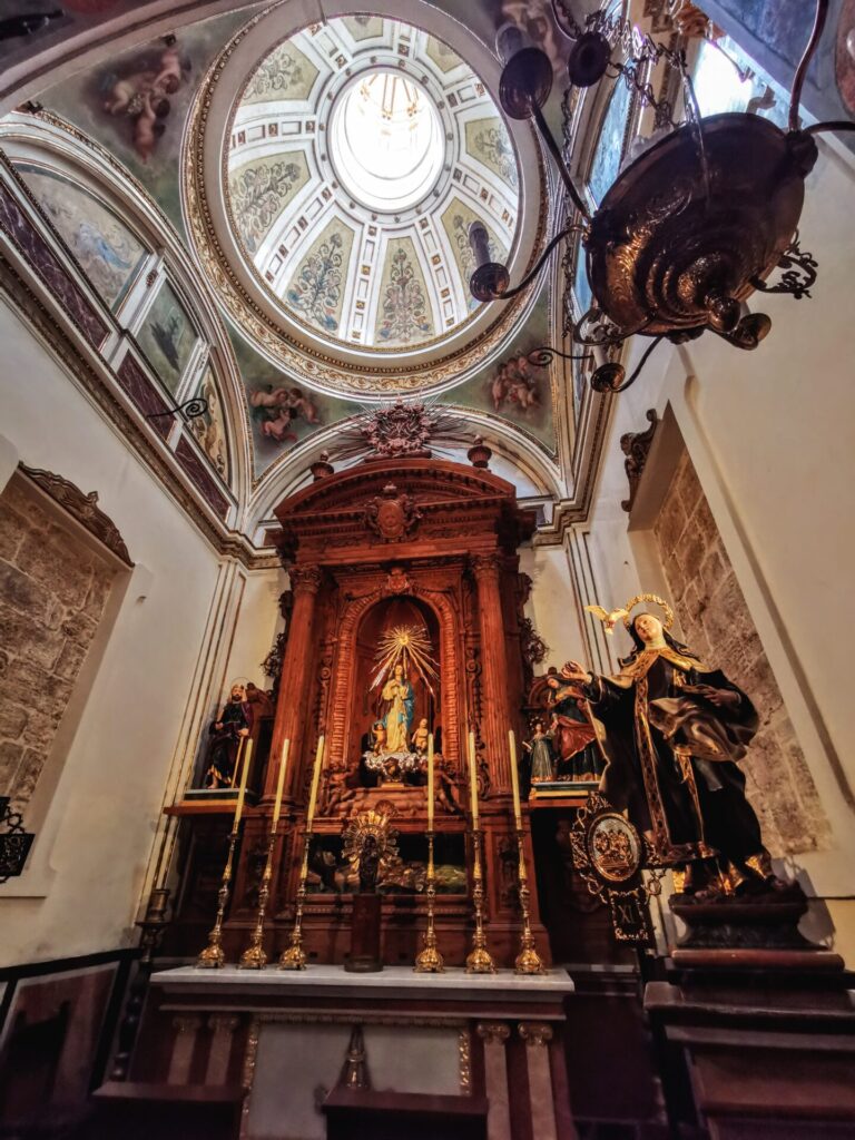 Mittelmeer Valencia Stadt Zentrum Kirche St. Nikolaus und Petrus
