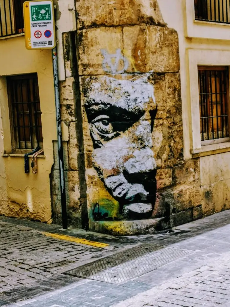Mittelmeer Valencia Stadt Zentrum El Carmen Ruzefa Street Art Graffiti Murals