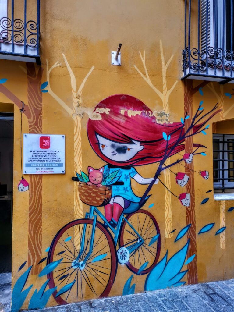 Mittelmeer Valencia Stadt Zentrum El Carmen Ruzefa Street Art Graffiti Murals