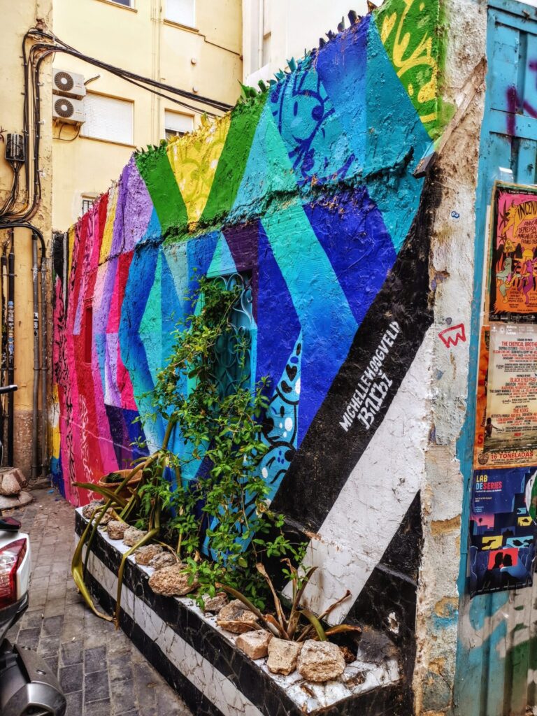 Mittelmeer Valencia Stadt Zentrum Street Art