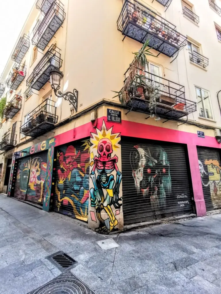 Mittelmeer Valencia Stadt Zentrum El Carmen Ruzefa Street Art Graffiti Murals
