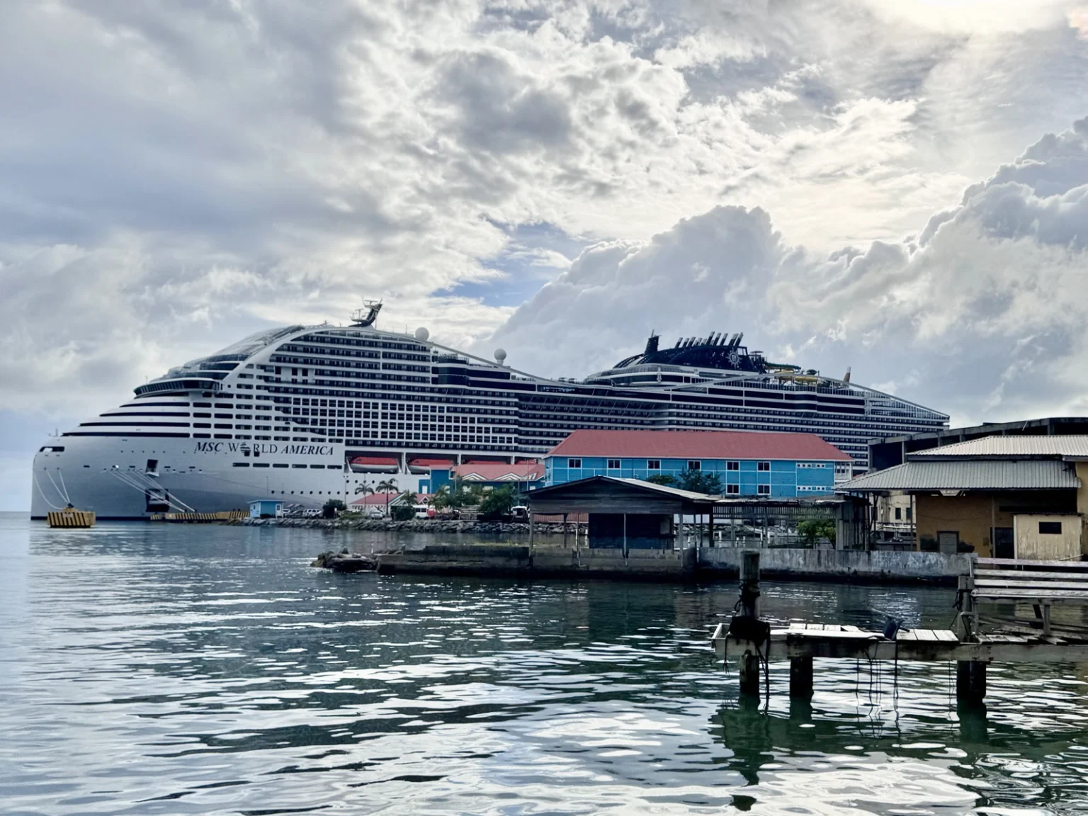 MSC am Hafen Roatan Honduras