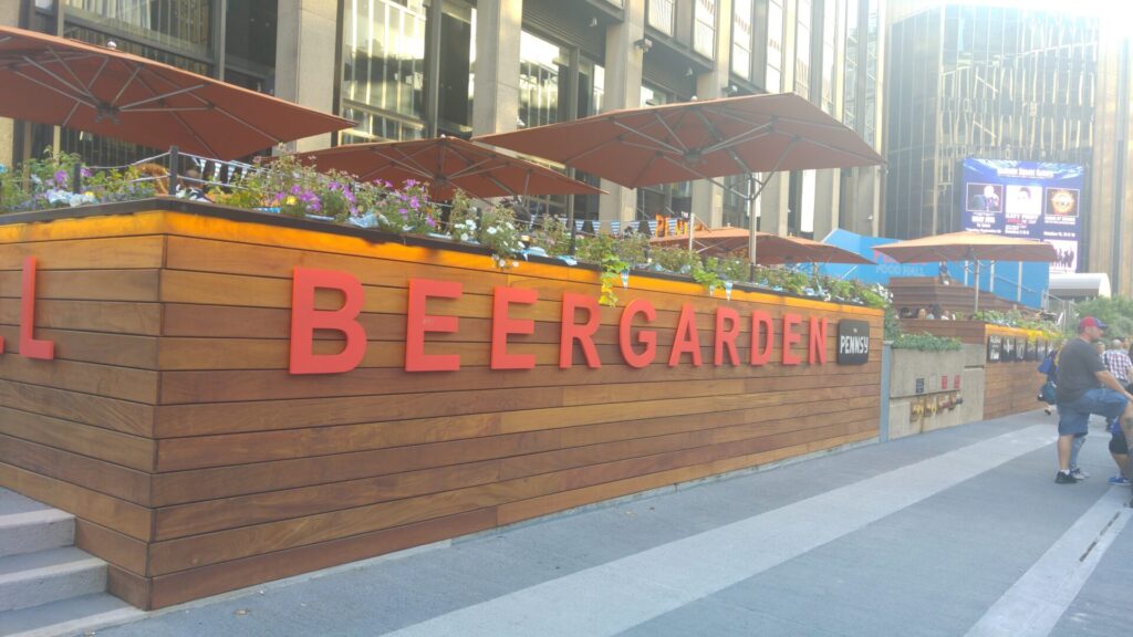 Beergarden in New York City
